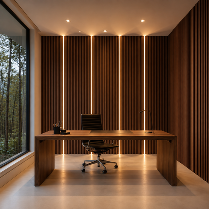 Flexible Acoustic Slat Panel - 270 cm x 110 cm