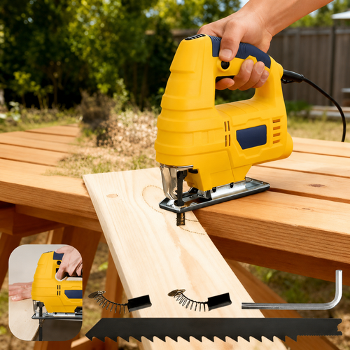 SCIE SAUTEUSE 500W POUR BOIS ET MÉTAL